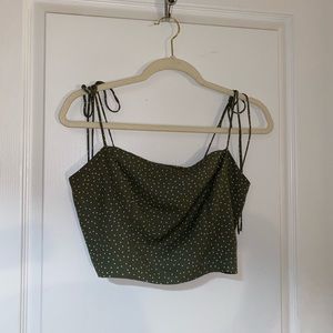 Polka dot crop top